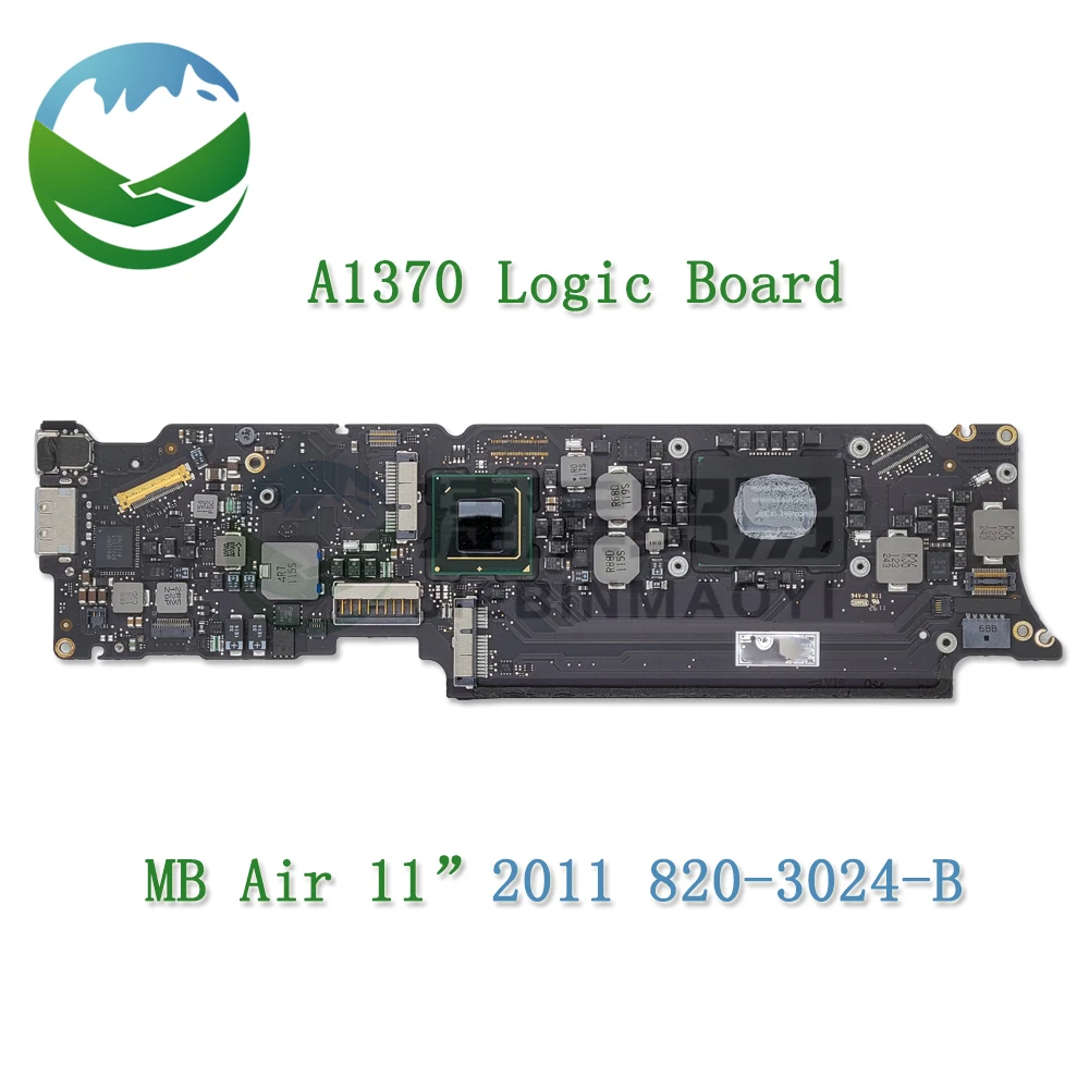 

Original Laptop 11.6 inch A1370 Logic Board MC968 MC969 For MacBook Air A1370 1.6/1.8GHZ 2/4GB 820-3024-B 2011 Year Motherboard