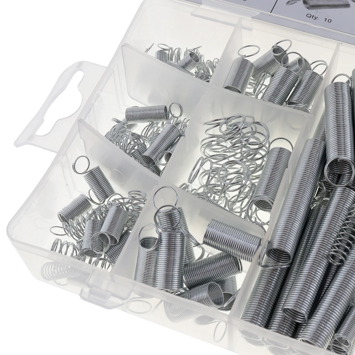 

200pcs Steel Spring Electrical Industrial Hardware 20 Kind Compression Spring Drum Extension Tension Extension Spring Pressure