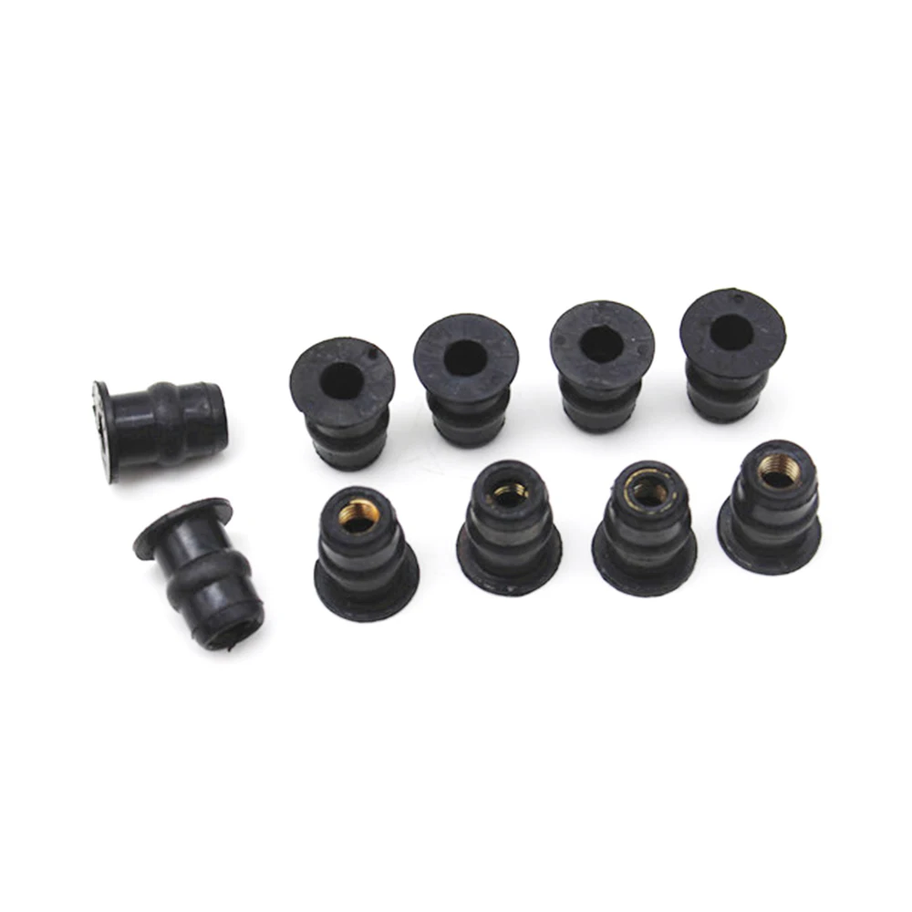 10 шт. Обтекатели для лобового стекла M5 резиновые латунные хорошие гайки KAWASAKI Z1000SX