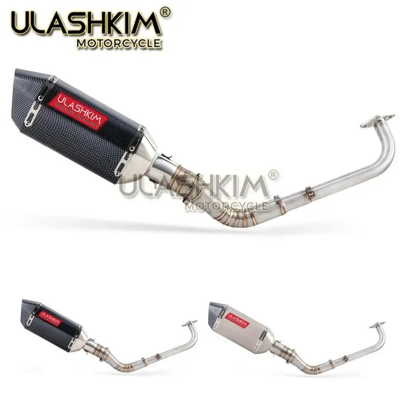 Модифицированная Передняя средняя труба мотоцикл скутер глушитель Escape полная