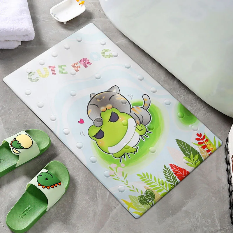 non slip pvc bathroom mat patterned rubber anti floor waterproof carpet cartoon bathtub shower toilet rug for baby kids elderly free global shipping