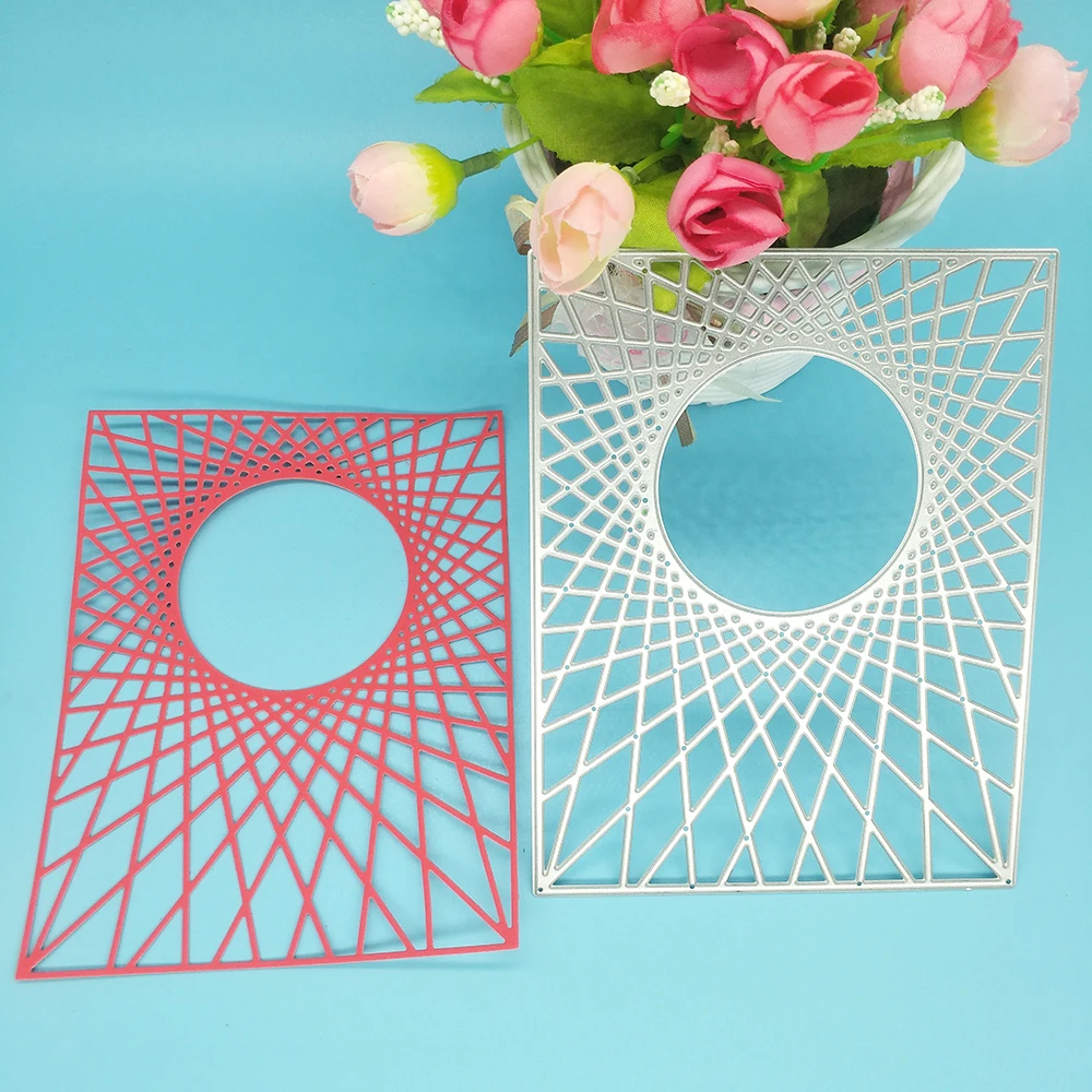 

The circled rectangular cutting dies is used for metal cutting of DIY scrapbooks, used for card making, embossing crafts