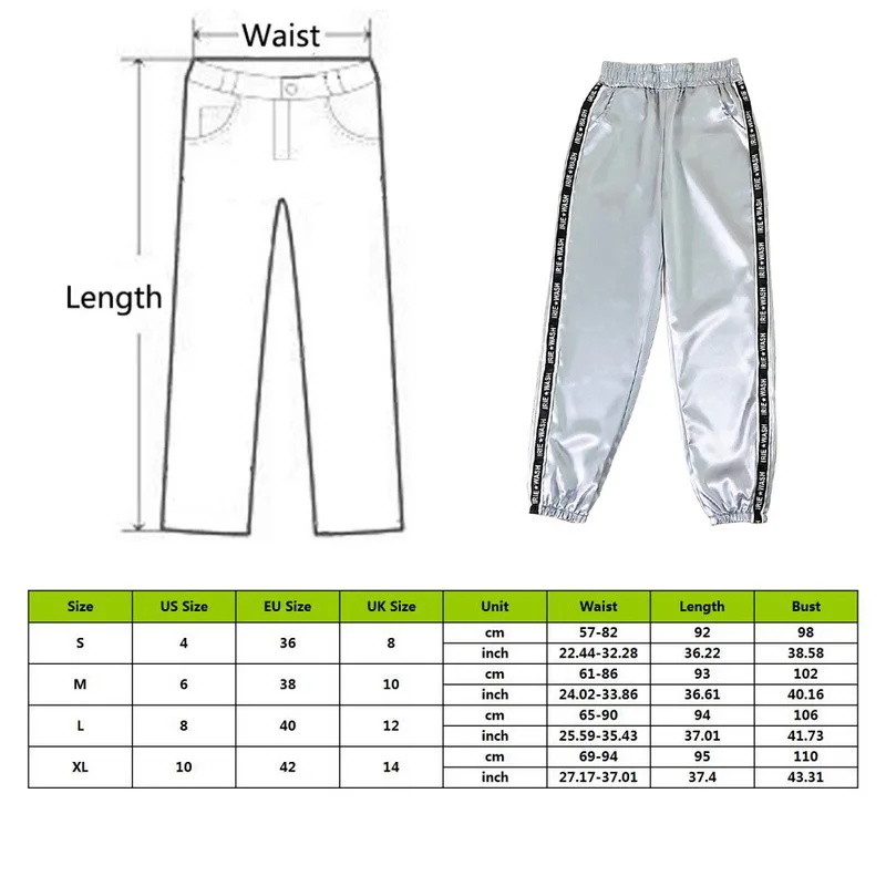 

2021 Women Summer Big Pocket Satin Pants Women Glossy Ribbon Trousers Harajuku Joggers Women's Loose Pants Dropship