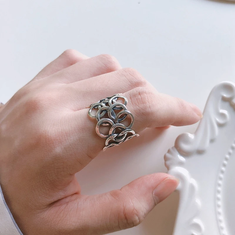 Серебряные кольца в Корейском стиле для женщин 2019 пробы 925 пробы|Кольца| |