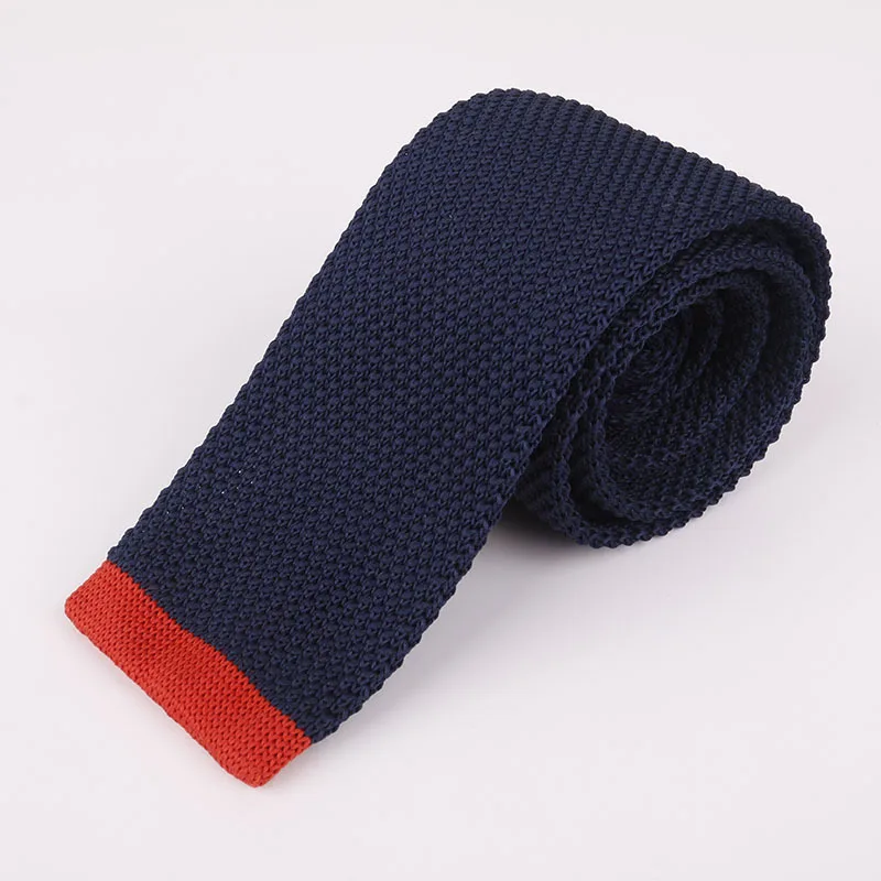 

Linbaiway 5cm Flat Head Knitted Ties for Mens Knitting Ties Narrow Skinny Wedding Red Neckties Woven Designer Cravat Custom Logo