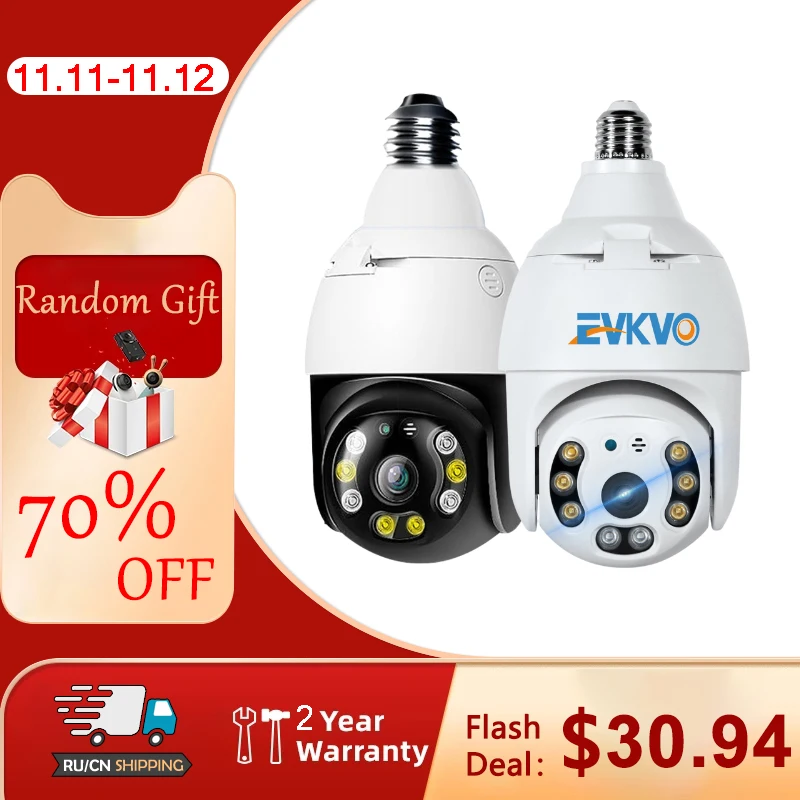 

3MP Tuya Wifi Camera Mini Plus E27 Bulb Socket Latest Model 1080P Full HD Security Serveillence for Smart Home Monitor Video Cam