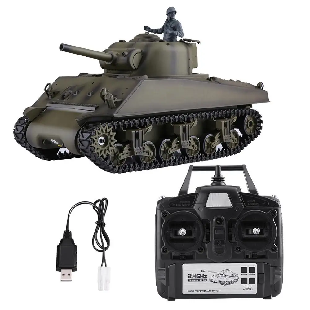 3898-1Sherman M4A3 Heng Long 3889-1 2,4 GHz rc Танк 1/16 пульт дистанционного управления немецкий леопард 2 A6 боевой танк мировой симулятор Танк модель игрушки Детский подарок - Цвет: 3898-1Sherman M4A3