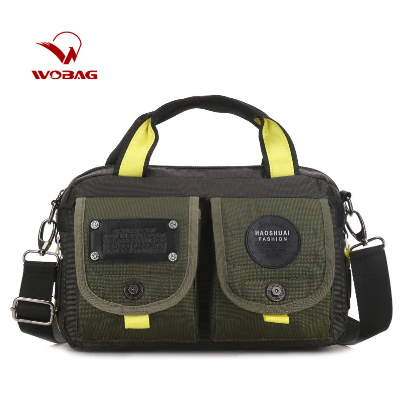 WOBAG мужская сумка высокого качества водонепроницаемая сумка на плечо Повседневная дорожная сумка через плечо портативная большая Вместительная дорожная сумка