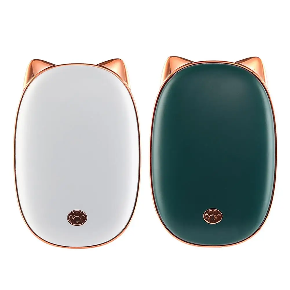 

Mini Hand Warmer Rechargeable USB Hot Hands With 3 Levels Control Cute Cat Ears Electric Hand Warmer Power Bank Long-lasting