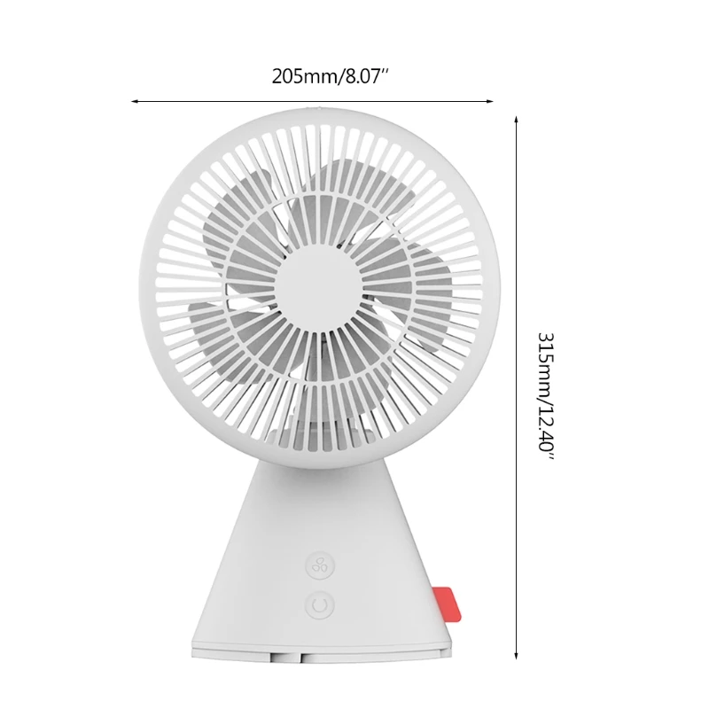 

Telescopic Pedestal Fan USB Rechargeable Up/Down Adjustable Portable USB Desktop Fan for Fishing Camping Dorm Home