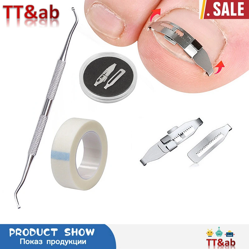 

Carbon Steel Ingrown Toenail Pedicure Tool Straightening Correction Clip Curved Brace Toenails Thick Paronychia Correction