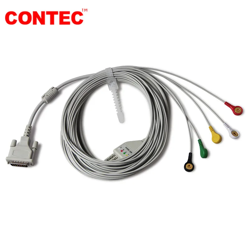 CONTEC бренд ветеринарный ЭКГ/ЭКГ машина цифровой 3 канала 12 проводов