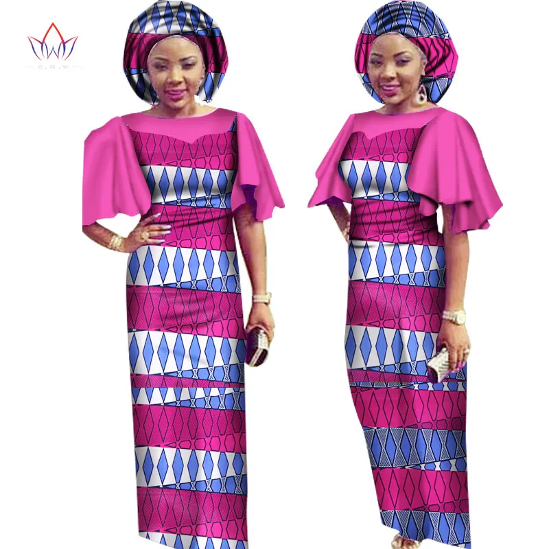 Платье с принтом в африканском стиле макси платья традиционная Женская одежда