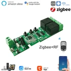 Умный светильник ключатель света ZigBee, Wi-Fi, RF433, прием 12 канала, управление через приложение, работа с Alexa, Google Assistant, Tuya Smart Life