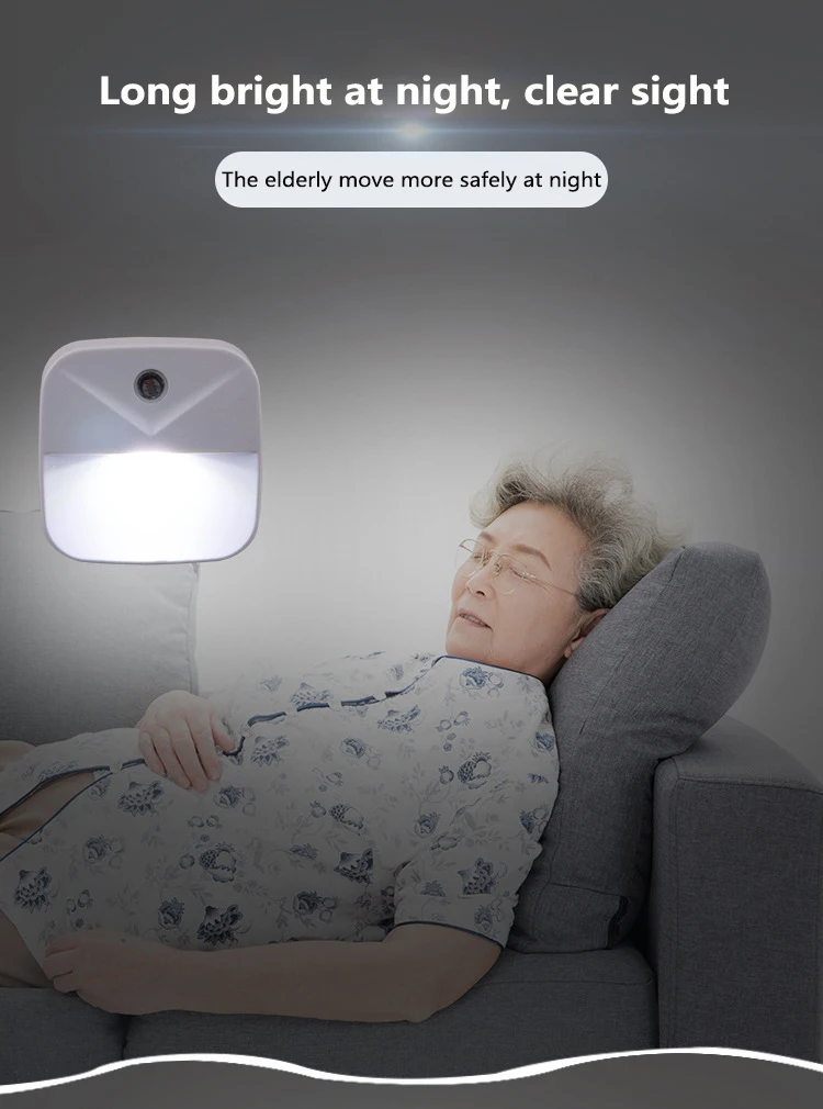 

LED smart sensor bedside lamp new peculiar creative gift night light plug-in energy-saving lamp control
