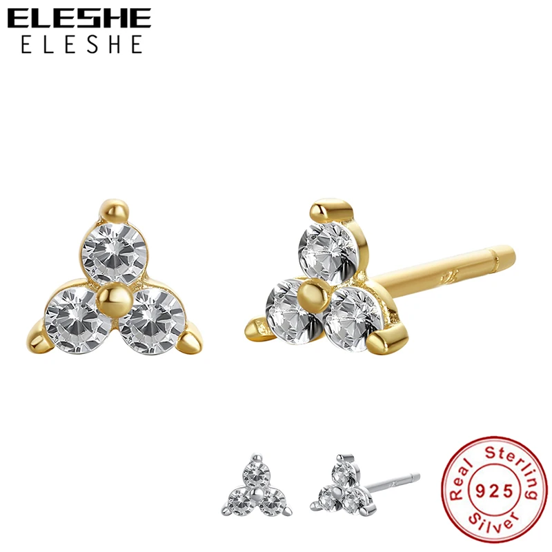 Женские серьги гвоздики из серебра 100% пробы с фианитом|Серьги-гвоздики| |