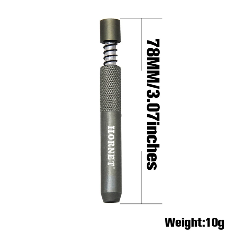 

One Hitter Metal Smoking Pipe 78MM Spring Aluminum Tobacco Pipe Dugout Bat Herb Pipes
