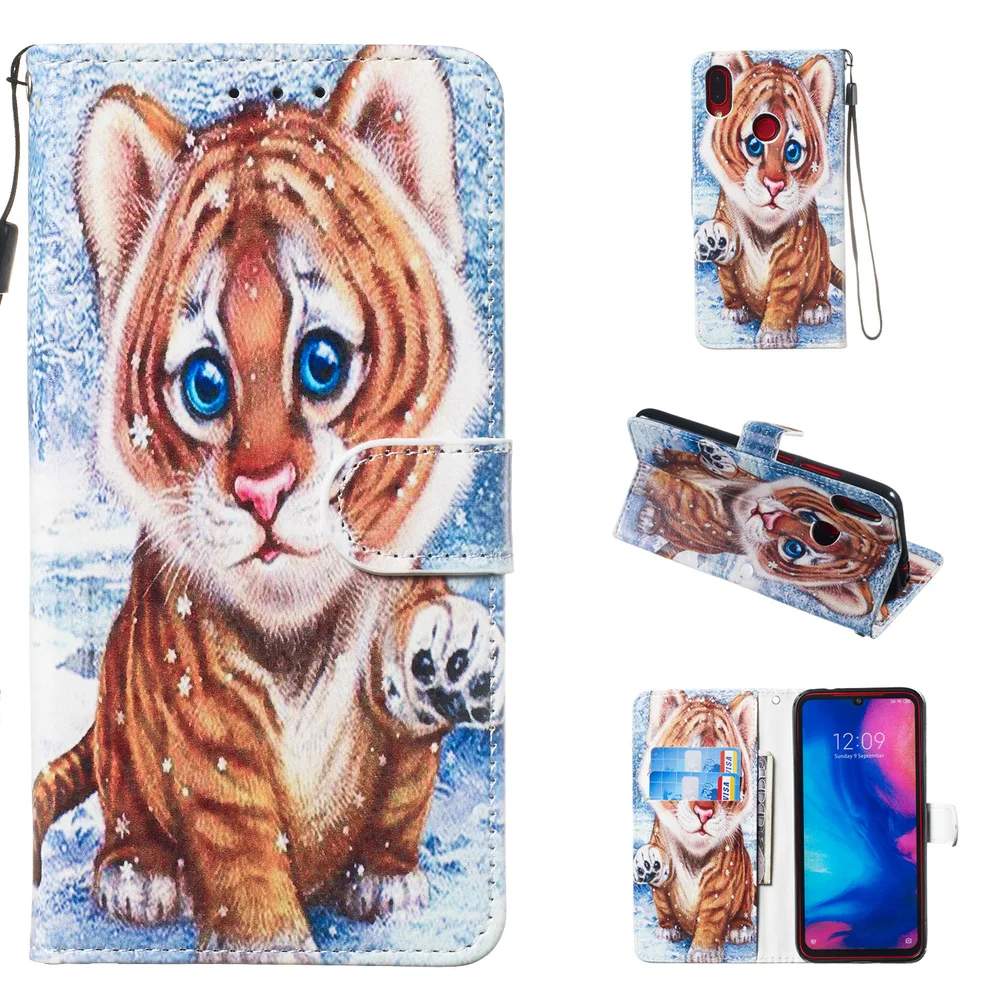 Роскошный чехол-книжка с мраморным рисунком для Xiaomi mi A3 mi 9 Lite 9T Red mi 7A K20 Note 6 Pro 7 откидной кожаный чехол-кошелек