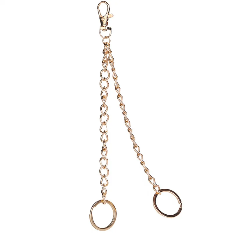 Длинный металлический брелок для ключей женщин и мужчин аксессуар в стиле панк с