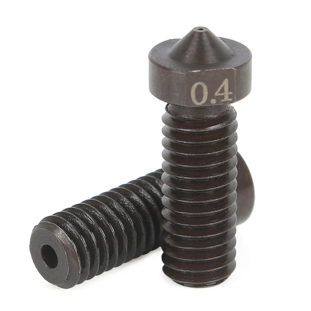 3DSWAY V6 Volcano Hardened Steel Mold Nozzles 0.4/1.75mm High Temperature PEEK Filament E3D Hotend J-head 3D Printer Parts | Компьютеры и