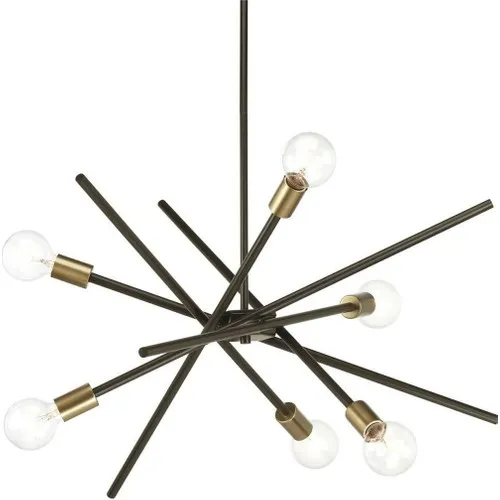 

5 Piece Pendant Lamp Chandelier Custom Design Metal Indoor Lighting Black Chandelier