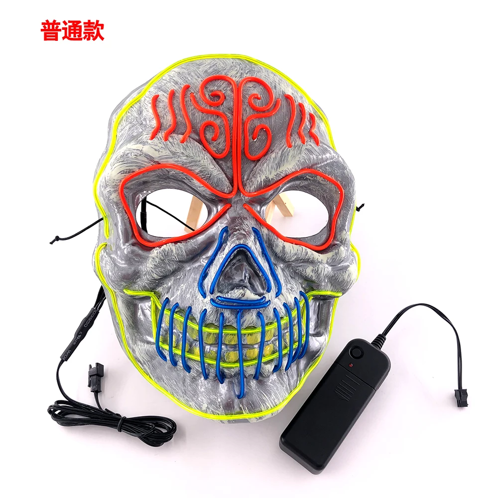 Маска на Хэллоуин светодиодный костюм вампира лорда холодного света сияющая