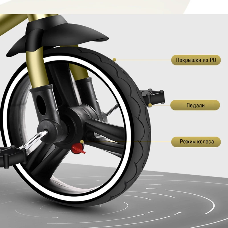 XMQ8018Детский трицикл Детский складной детский легкий трицикл|Трехколесная