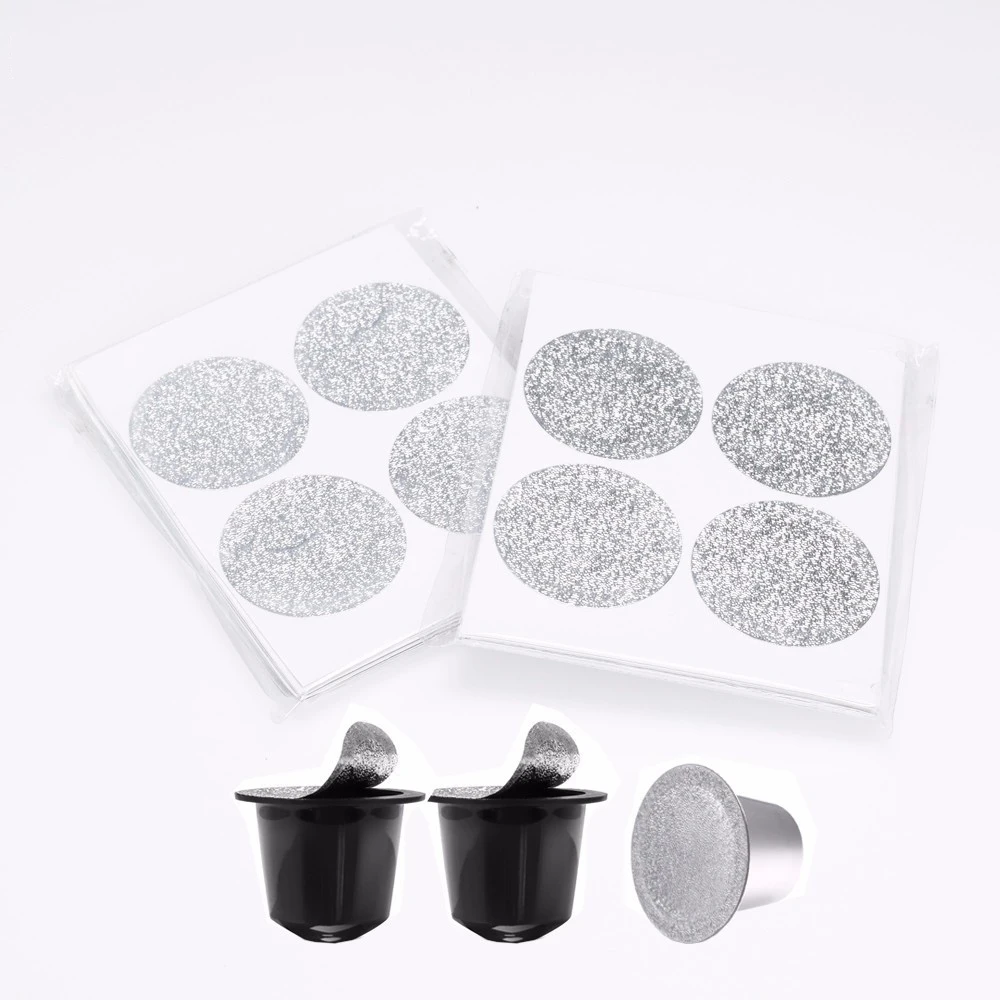 

40pcs Seals Refill Nespresso Coffee Capsulas Stickers Refillable Nespress Coffee Pod Films Reusable Italian Coffee Filters Lids