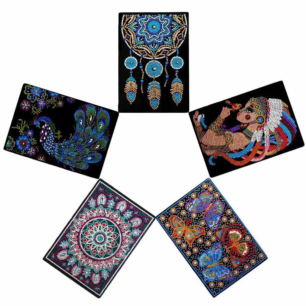 5D Ловец снов Павлин мульти-форма сделай сам алмазная живопись блокнот А5 дневник