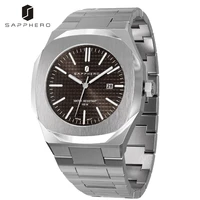watch for mens sapphero 100m waterproof quartz movement stainless steel case wristwatch luxury casual business style elegant
