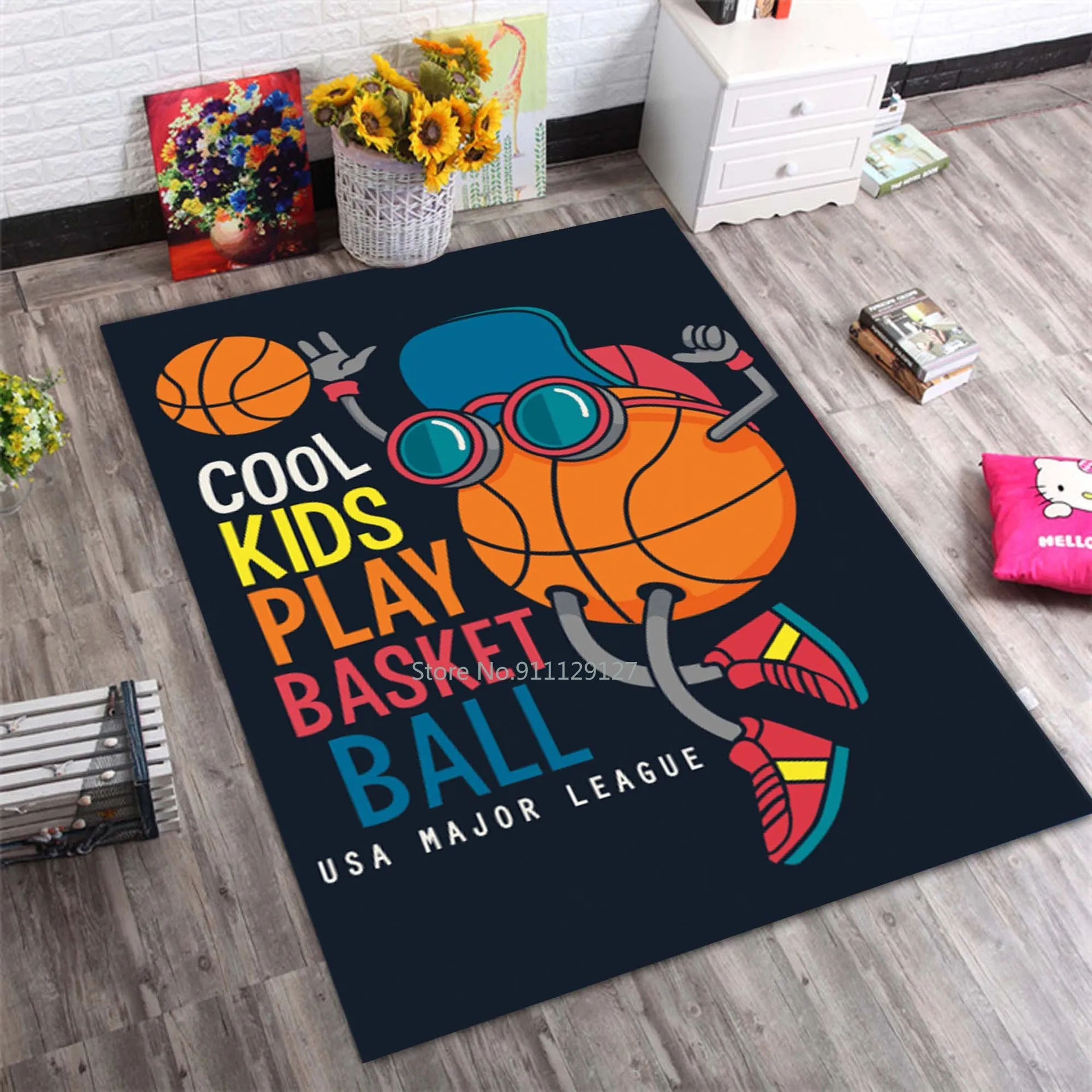 

Cartoon Pattern 3D Printed RUG Modern Home Carpets for Living Room Bedroom Decoration Area Carpet Girls Anti-slip Play Floor Mat
