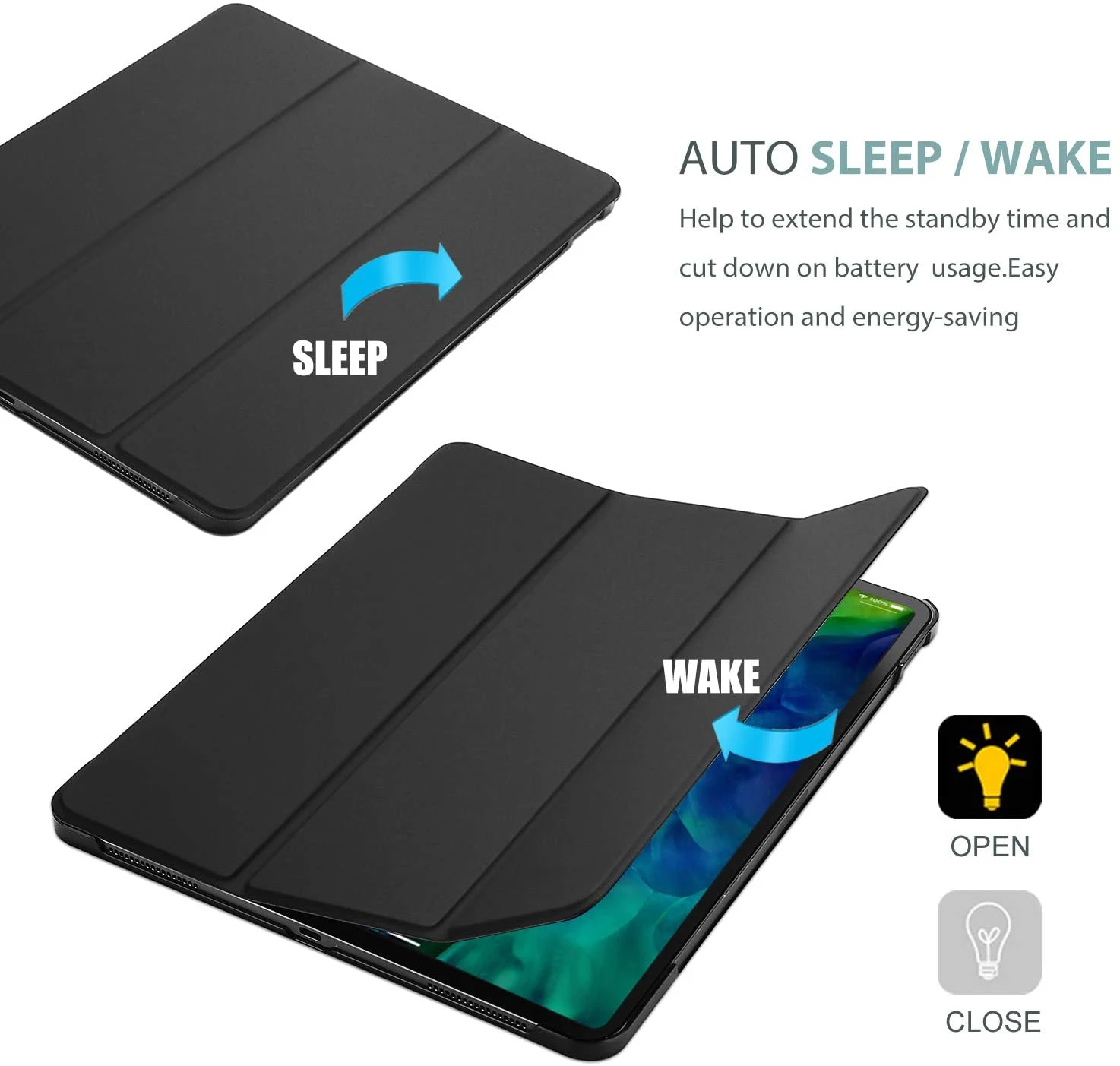 Trifold for iPad Air 4/3/2 Hard Case Pro 11/10.5/9.7 Smart Cover 10.2/9.7 Slim Protective Shell mini | Компьютеры и офис