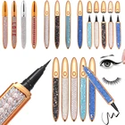 Новый стиль 2 в 1 карандаш для глаз + карандаш для ресниц для Nomal Strip Lash долговечный самоклеящийся Быстросохнущий Водонепроницаемый Карандаш для подводки глаз