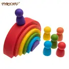 5 шт., детский силиконовый конструктор Яблоко