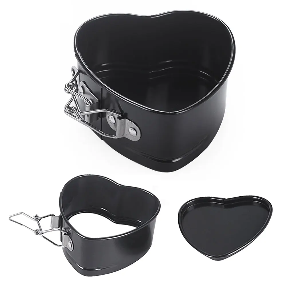 В форме сердца для торта жестяная антипригарная пружинная форма свободная