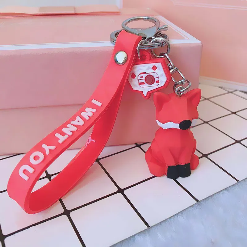 2019 New Fashion Cute Dinosaur Keychain Key Ring Cotton Stuffing Cartoon PU Chain Creative Car Bag Phone | Украшения и аксессуары