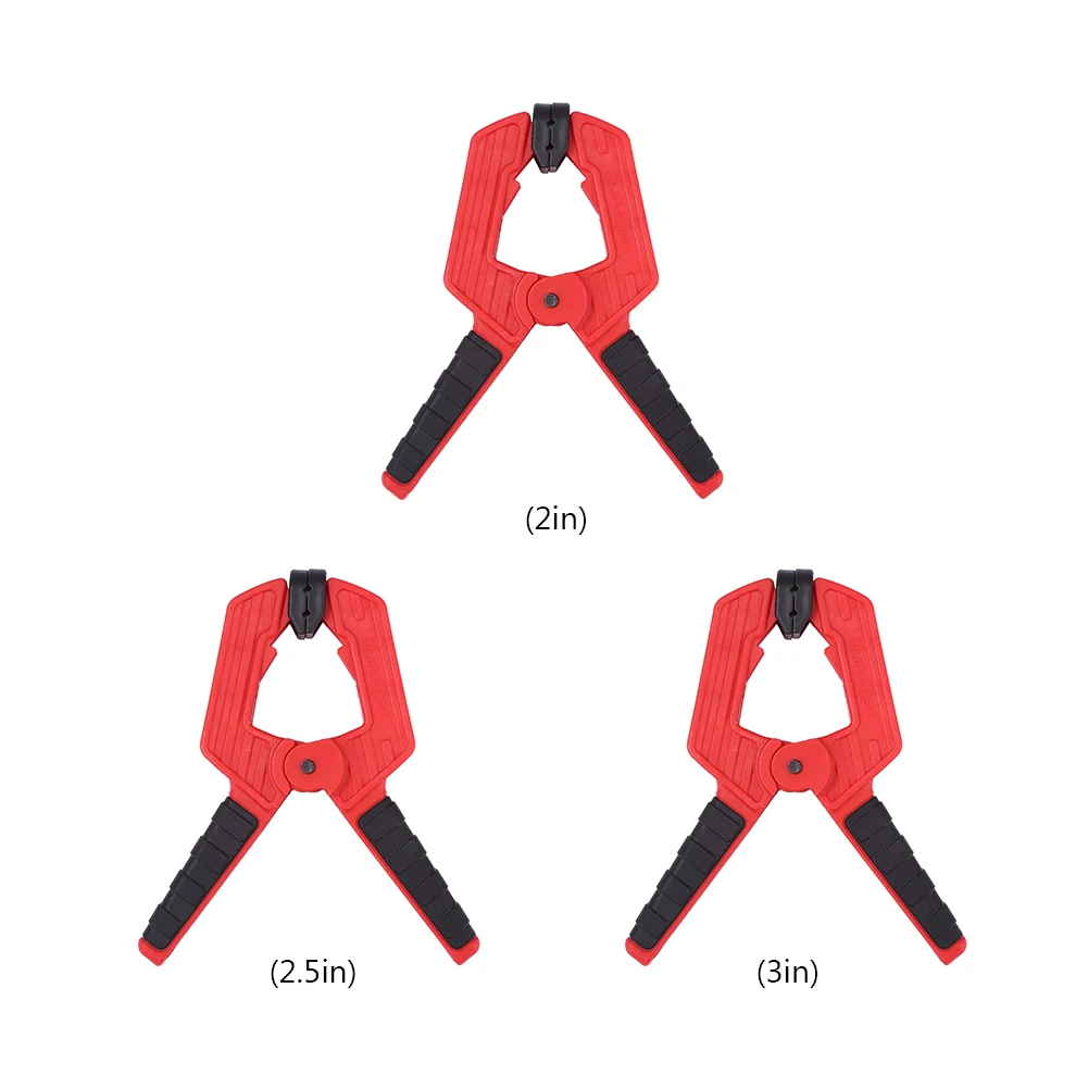 

Heavy Duty Durable Woodworking Spring Clamp A Type Anti-Slip Handle Plastic Clip Carpenter Wood Metal Jig Fixture Tool