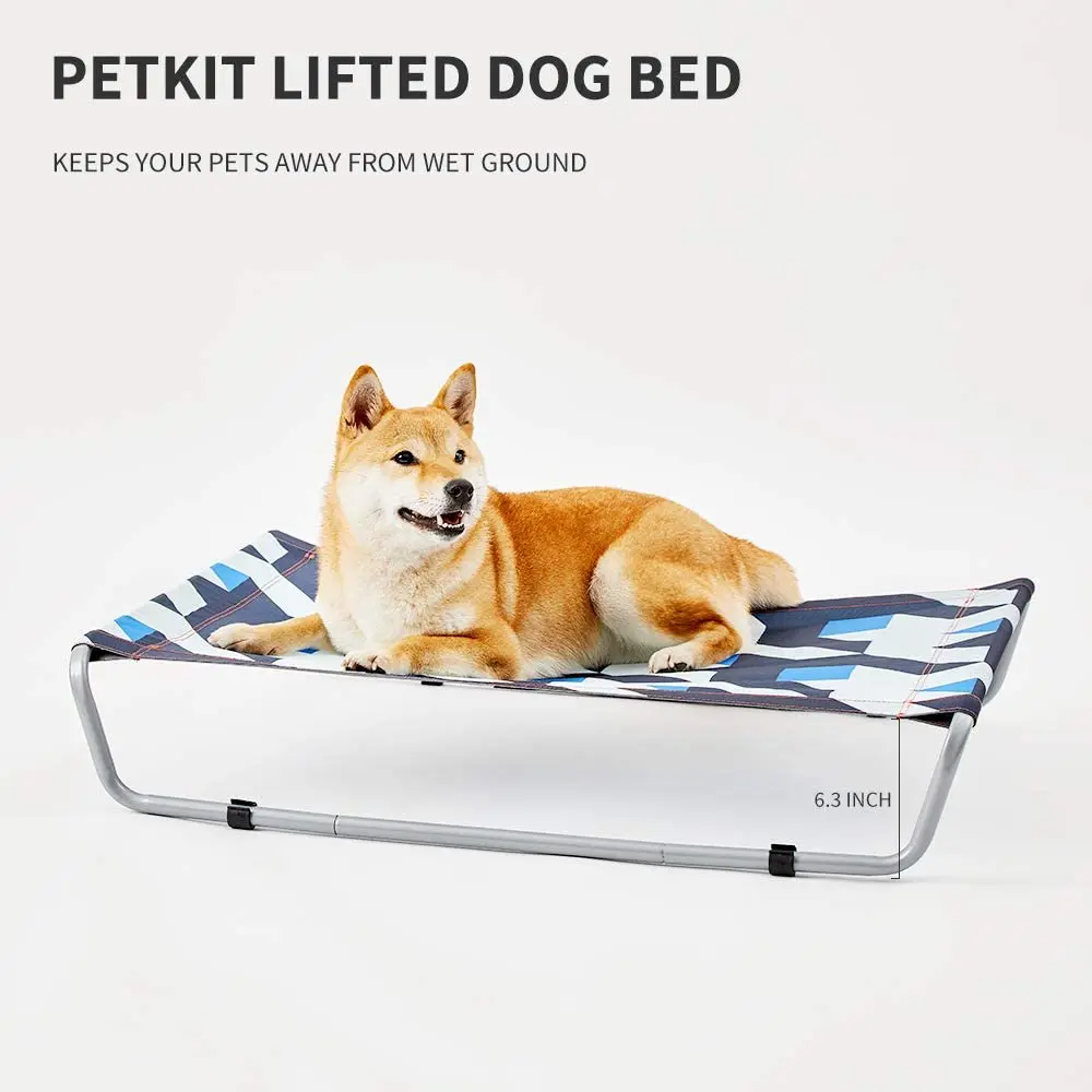 Price Cama elevada dos gatos dos cães de petkit para o uso interno exterior, cama limpa fácil dos cães, cama levantada lavável e respirável do animal de estimação