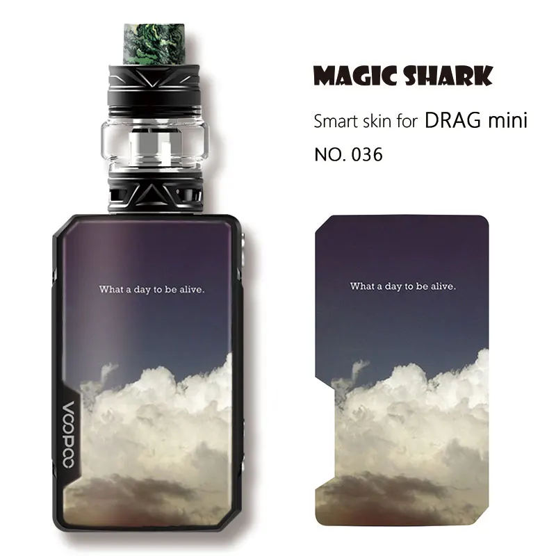 Magic Shark Ultra Thin No Fade China Beautiful English Words Case Sticker Film Skin for Voopoo Drag Mini E Cigar 031-040 | Мобильные