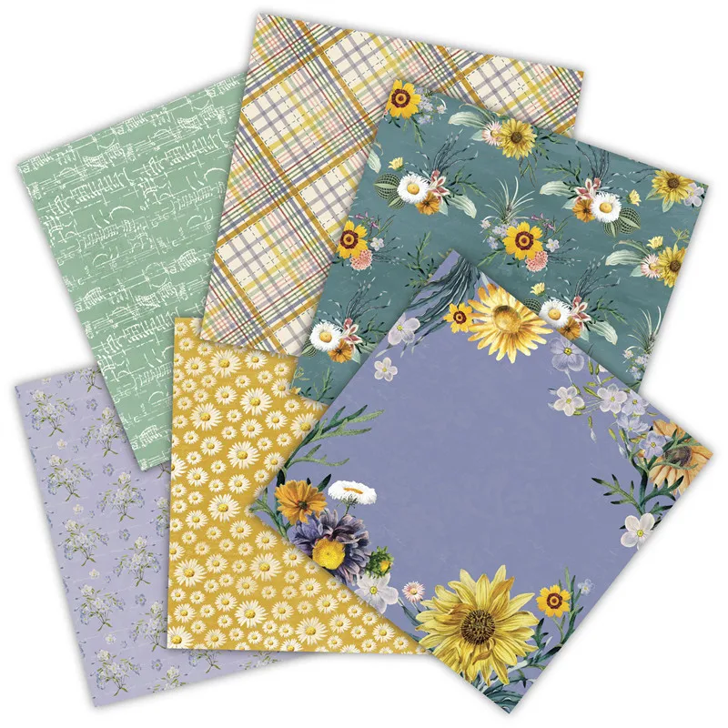 Бумажная упаковка для скрапбукинга 24 листа 6 дюймов | Дом и сад