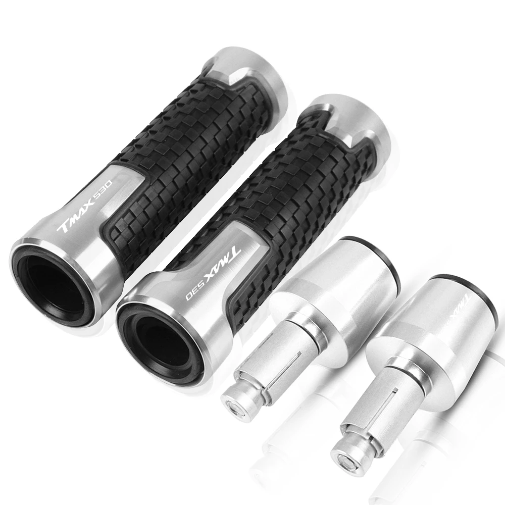 

For YAMAHA TMAX530 T-max 530 2012-2019 T-MAX 530 500 CNC Aluminum Motorcycle 7/8" 22MM Handlebar Hand Grips Handle Bar End Cap