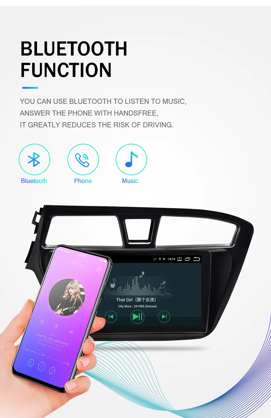 Ips 4G ram Android 9,0 автомобильный стерео радио плеер для hyundai I20- gps навигация Авто wifi FM аудио Bluetooth Мультимедиа