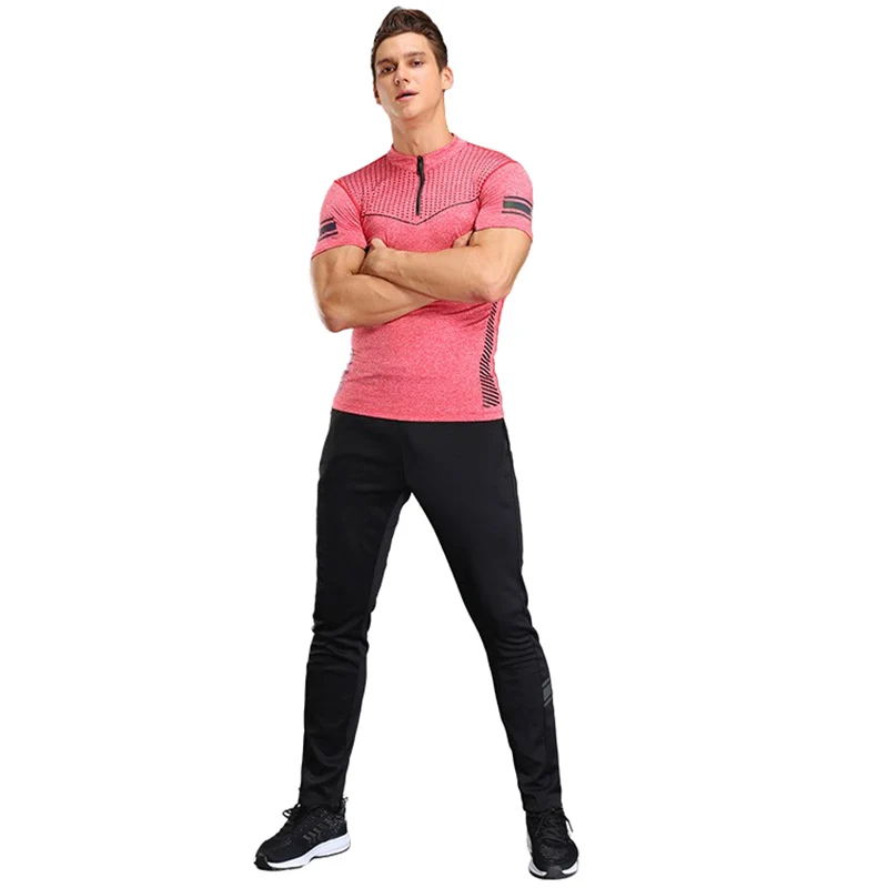 Спортивные штаны для бодибилдинга бега Мужские дышащие в полоску занятий