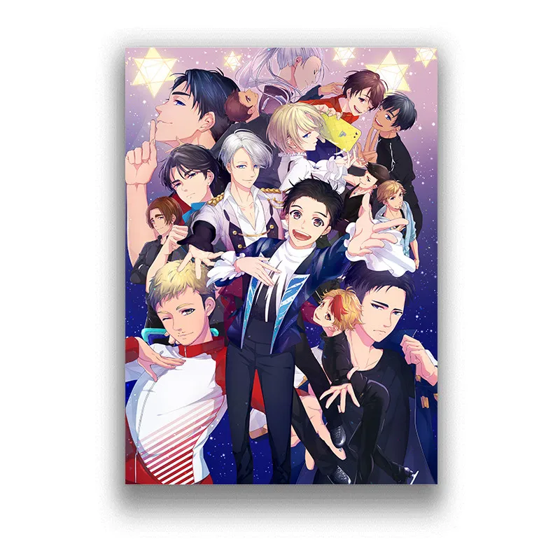 

YURI!!! On ICE Poster Clear Image Wall Stickers Home Decoration Good Quality Prints White Coated Paper