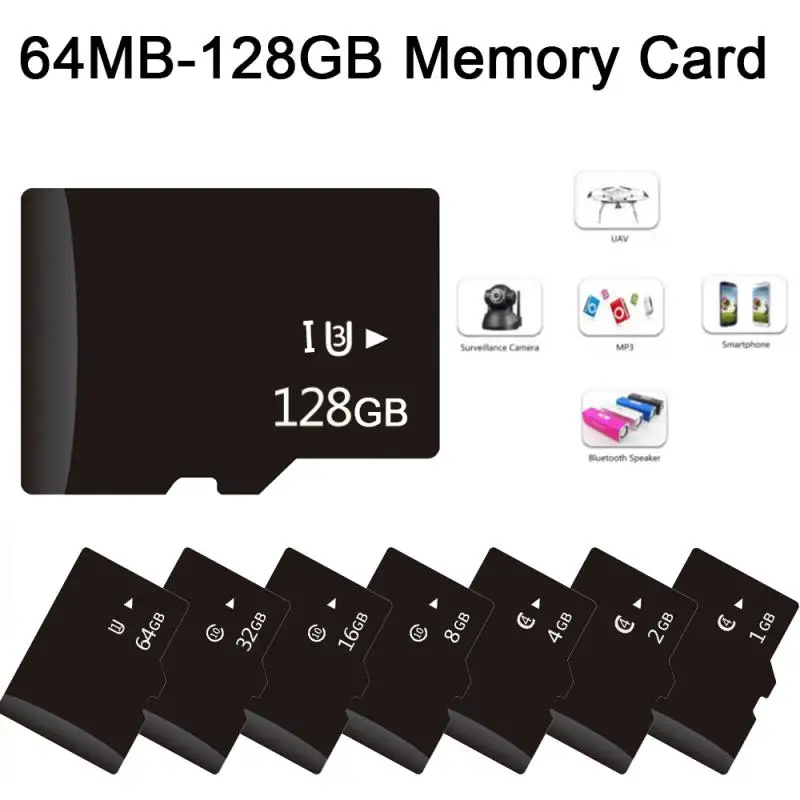 

High Quality Micro TF Memory Card 64M 128M 256MB 1GB 2GB 4GB 8GB 16GB 32GB Flash Drive Memory Micro SD Card For phone Adapter