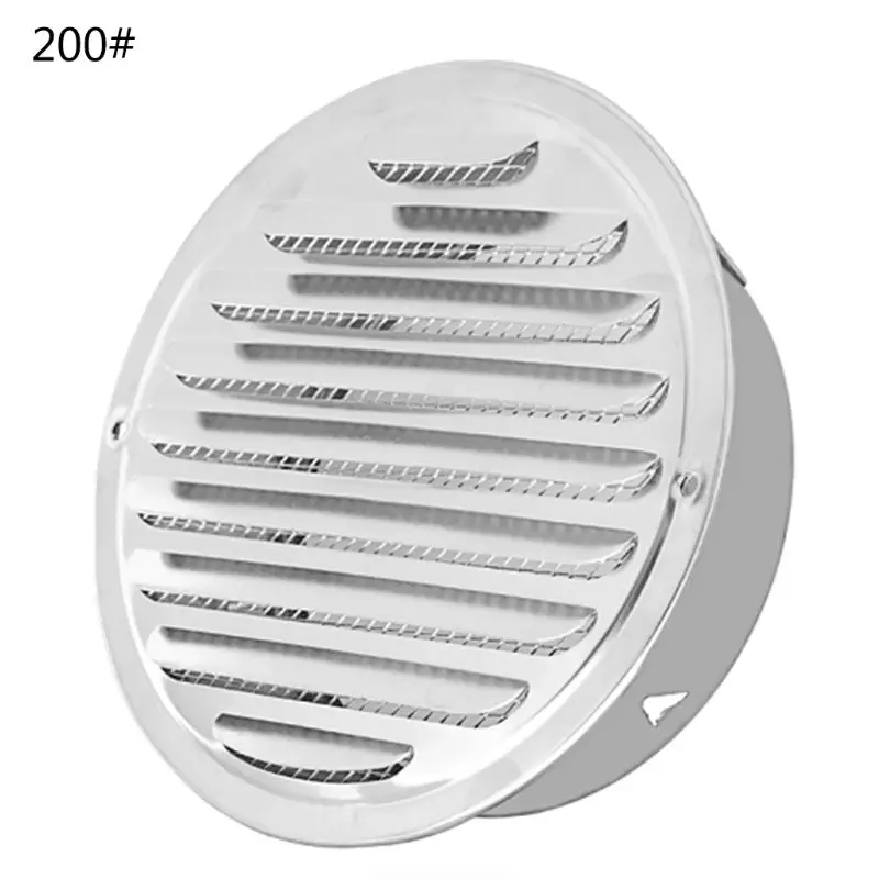 

Stainless Steel Exterior Wall Air Vent Grille Round Ducting Ventilation Grilles 62KD