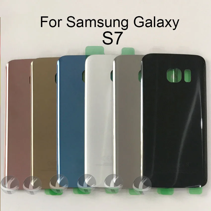 Задний стеклянный корпус + клей для samsung Galaxy S7 Edge G930 G935F G9350 задняя панель Крышка