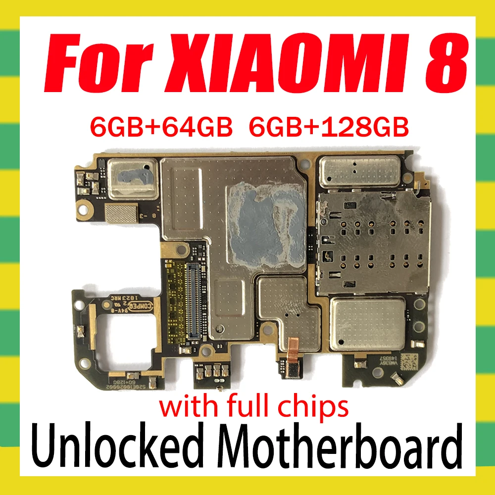 Материнская плата для Xiaomi 8 Mi M8 Замена материнской платы с чипами логическая