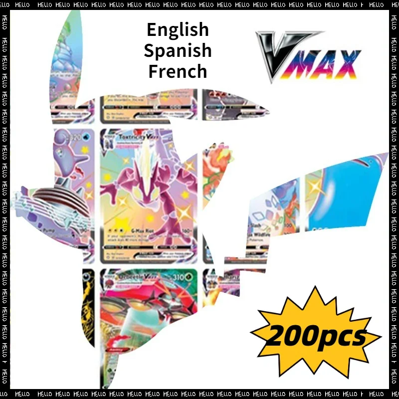 

Cartas Pokemon Vmax Flash Album Pokemon Cards Game Carte Pokemon Francaise Trading Collection Toys for Children