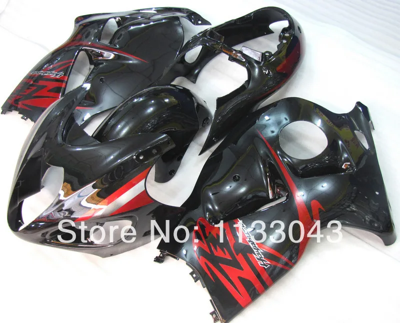 

7gifts For SUZUKI Hayabsa GSXR1300 GSX-R1300 Red Black M3454356 GSXR 1300 96 97 98 99 00 01 02 03 04 05 06 07 Fairing
